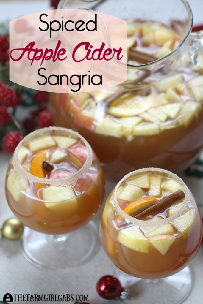 Spiced Apple Cider Sangria is a perfect drink for fall or holiday entertaining. This easy recipe is a perfect way to celebrate the season. [ad] #CelebrateThis, #IC