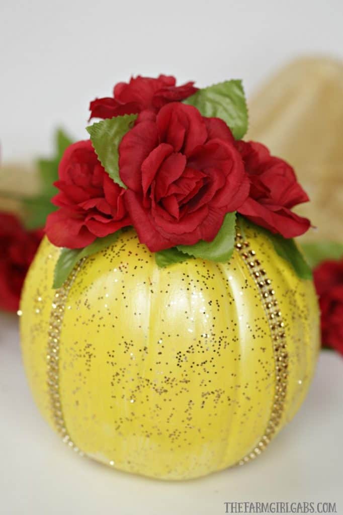 This enchanting Disney Beauty And The Beast Pumpkin is a perfect way to celebrate Halloween and a tale as old as time. This is the perfect Disney Halloween craft for Disney fans.