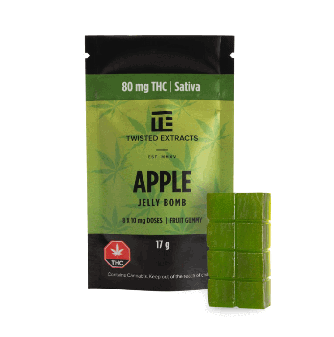 Twisted Extracts - Apple Jelly Bomb (80mg THC)- Sativa