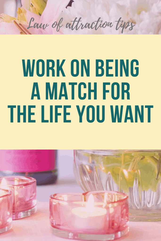 Work on being a vibrational match for the life you want, the things you want to attract into your life #lawofattraction