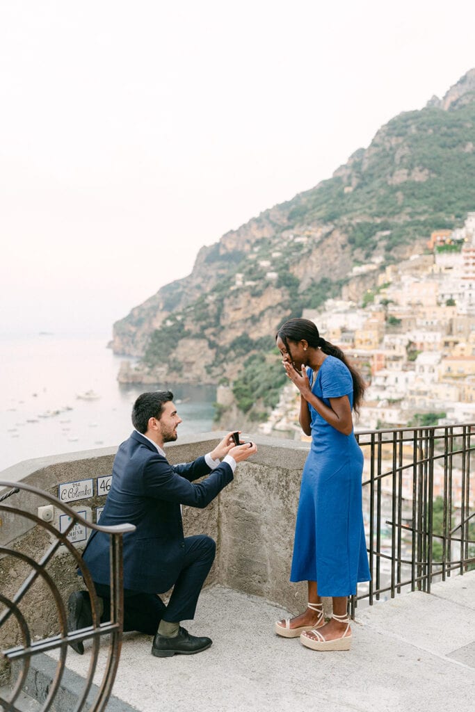 Andrea Gallucci - Destination Wedding Photographer- Amalfi Coast Positano Santorini Barcellona Rome Ravello Paris New York Romantic Amalfi Coast proposal captured by an Italy photographer at Positano