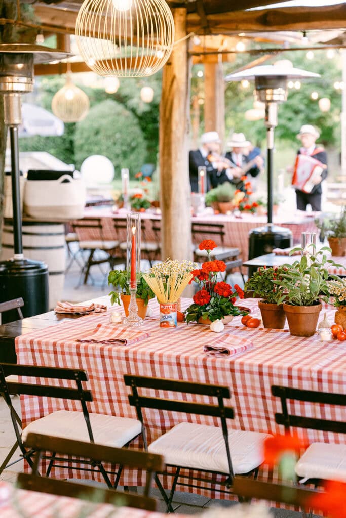 Authentic Italian wedding celebration with Italian decor