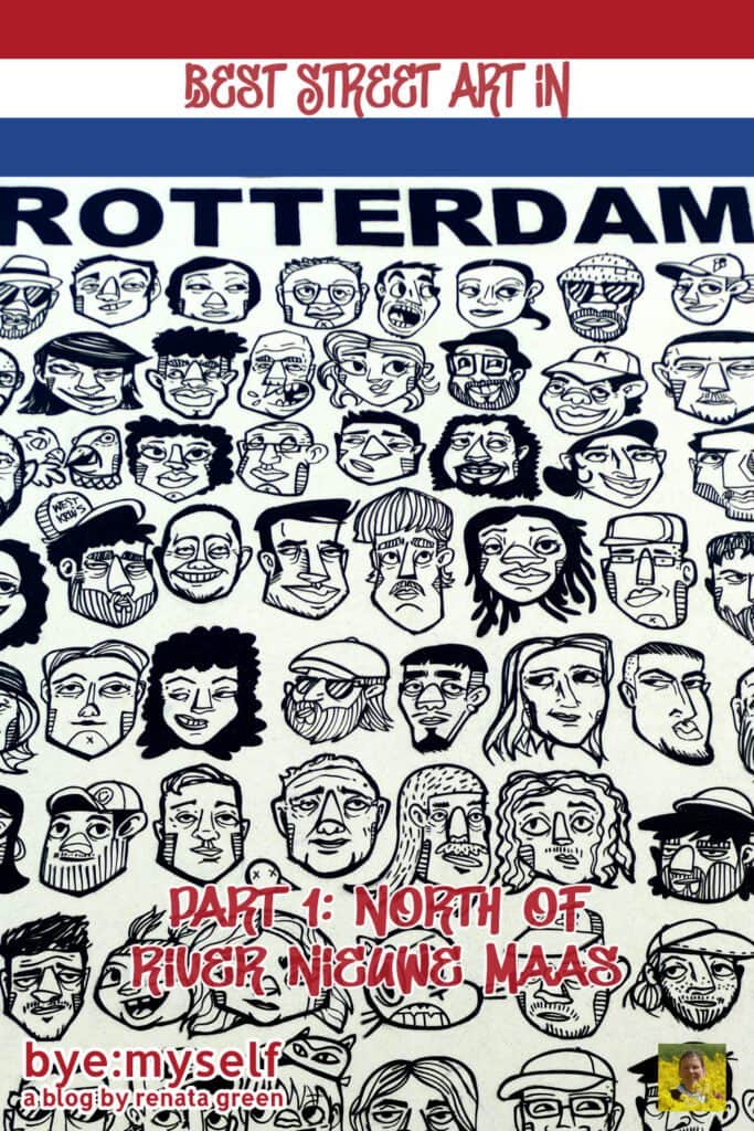 In this post, I introduce the best street art in Rotterdam. Due to the headspinning abundance of outstanding murals, it contains the works north of the Nieuwe Maas River. You then find those in the southern part of the city in a separate post. #streetart #urbanart #graffiti #mural #rotterdam #netherlands #holland #solotravel #arttrip #byemyself