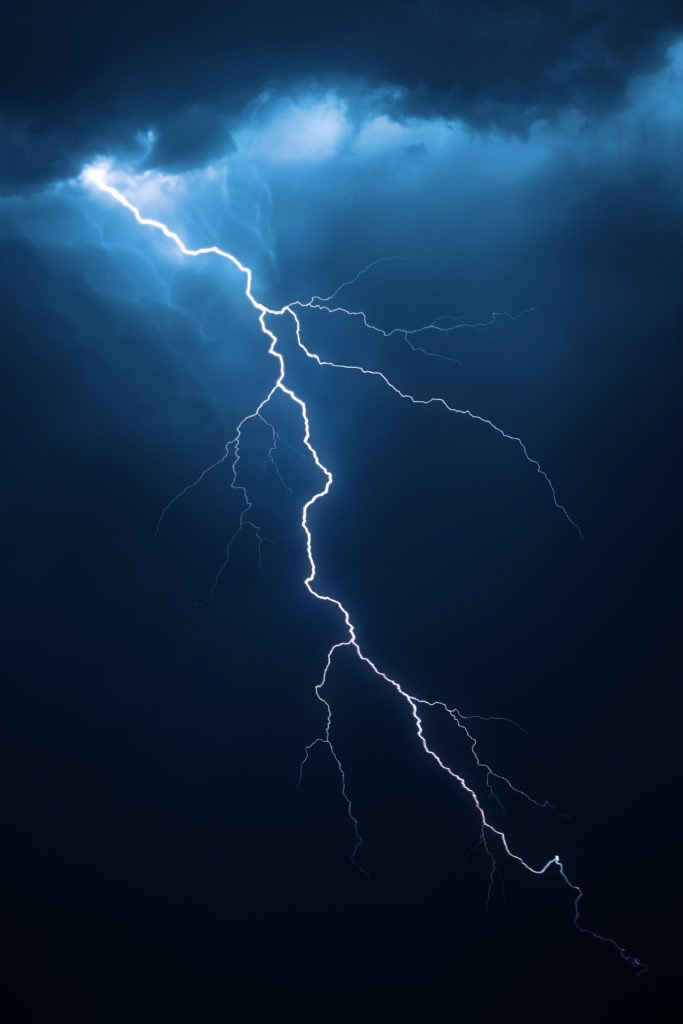 Lightning with dramatic cloudscape Lightning with dramatic cloudscape
