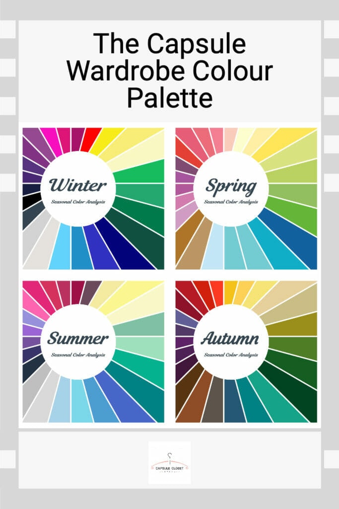 four seasons capsule wardrobe colour palette