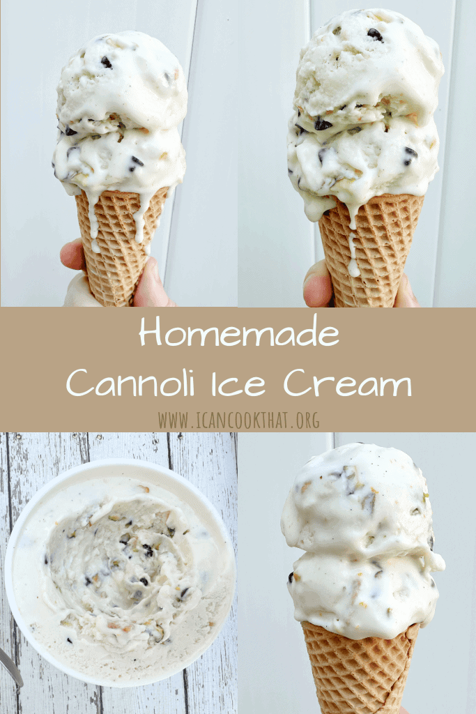 Homemade Cannoli Ice Cream