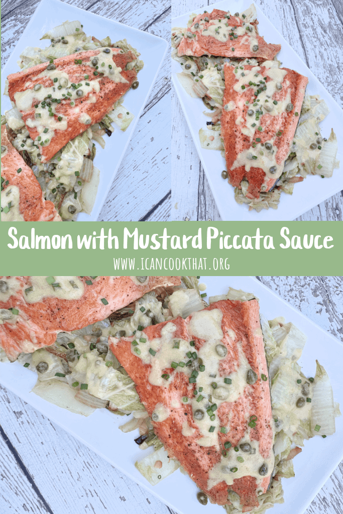 Salmon with Mustard Piccata Sauce