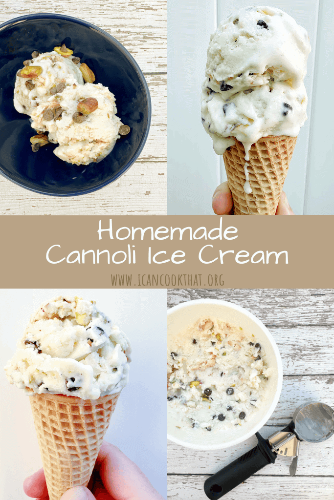 Homemade Cannoli Ice Cream