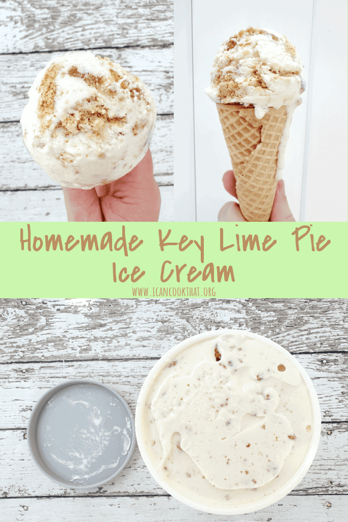 Homemade Key Lime Pie Ice Cream