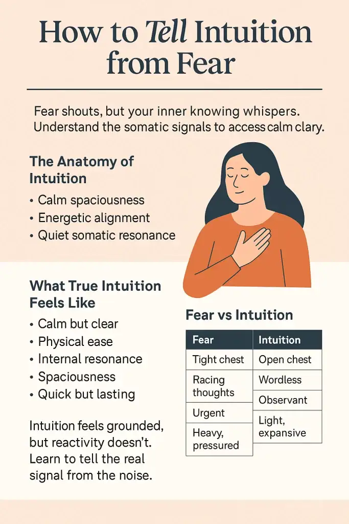 what intuition feels like vs fear and emotional signals