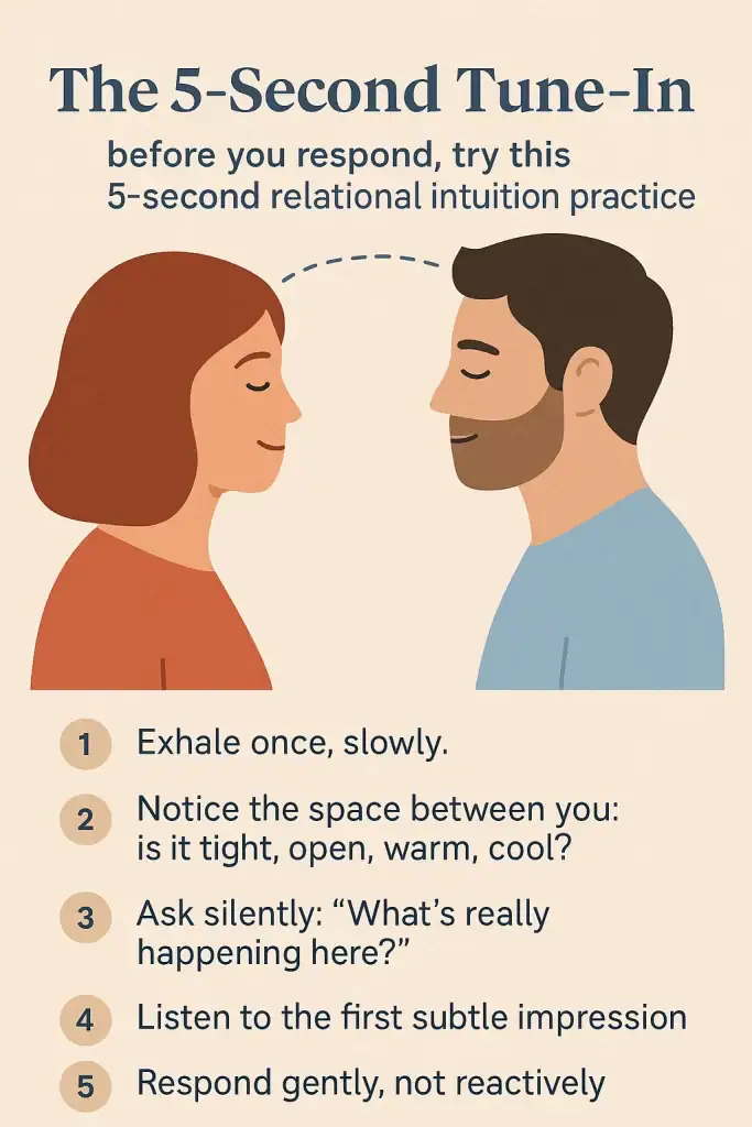 relational intuition sensing emotional energy in conversation