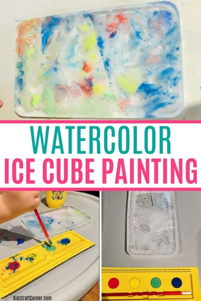 watercolor ice cube