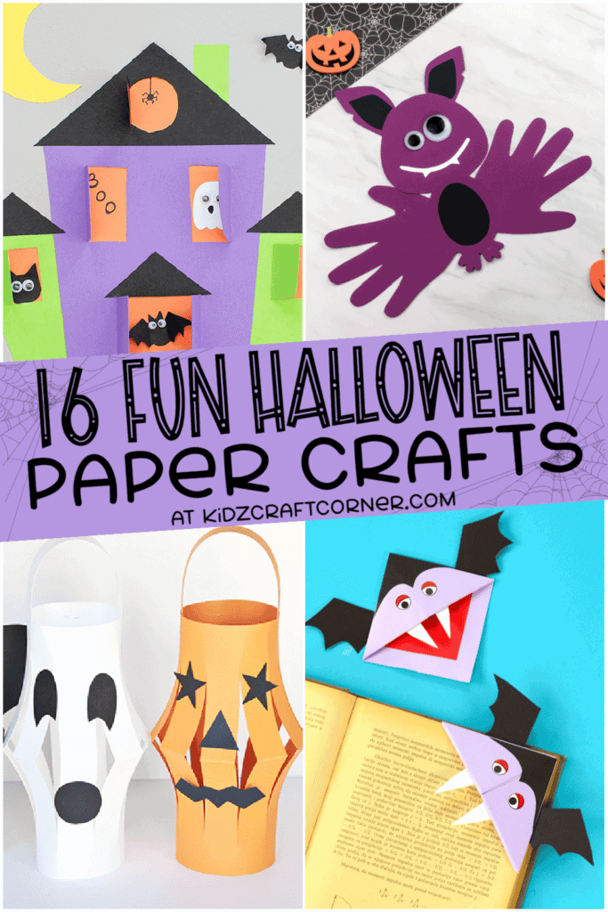 Halloween Paper Lanterns Kid Craft - The Crafting Chicks