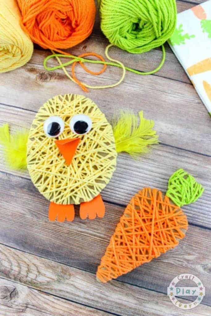 yarn-wrapped chick