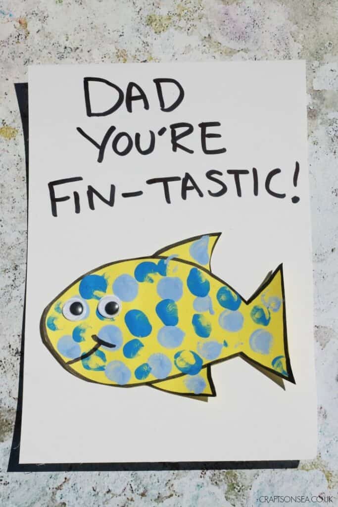 fintastic father's day card