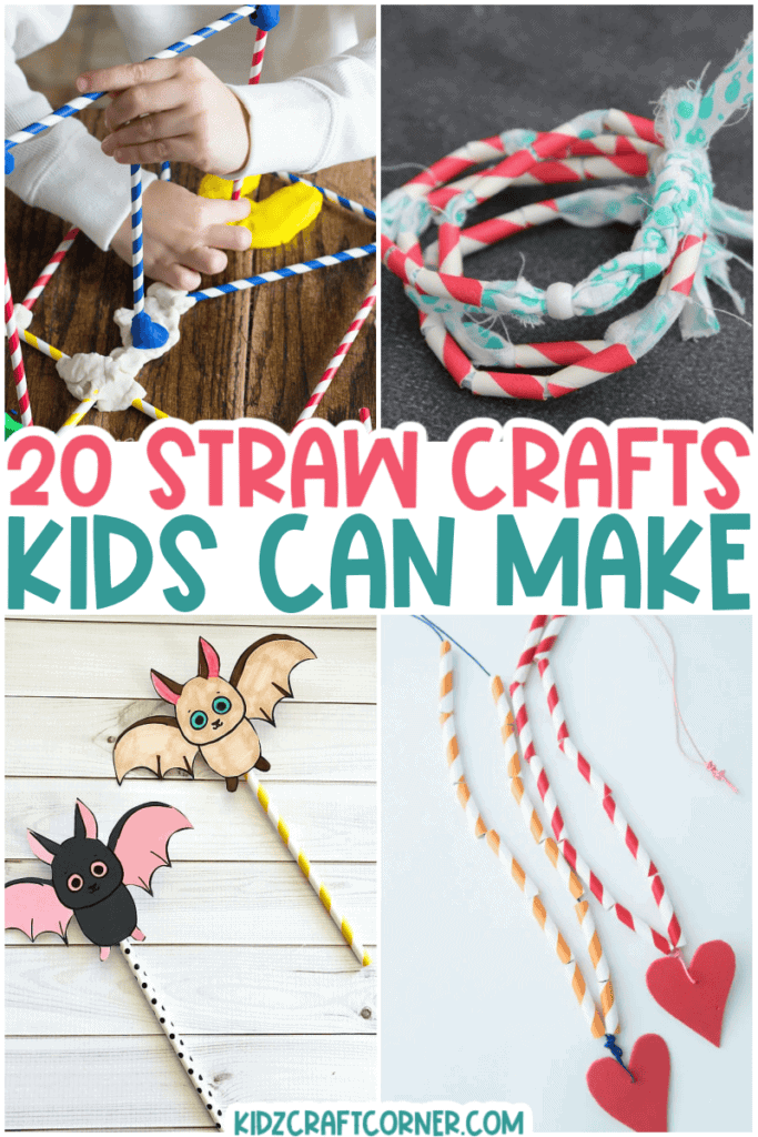 3 Easy Paper Straw Crafts 