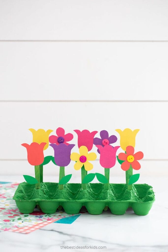 egg carton garden craft