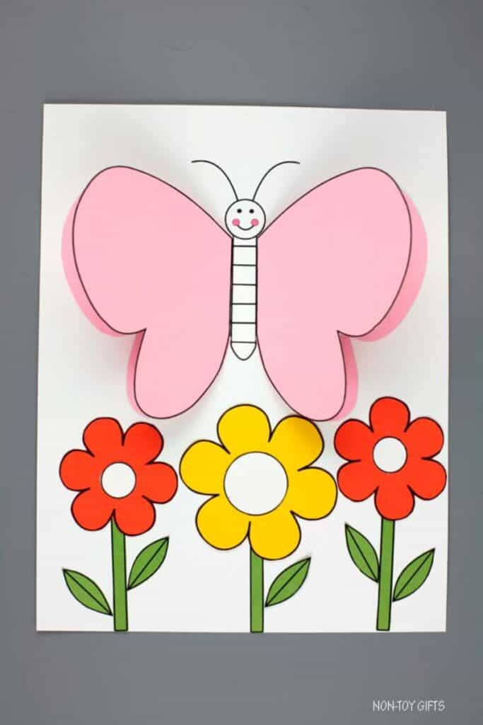 3d butterfly craft