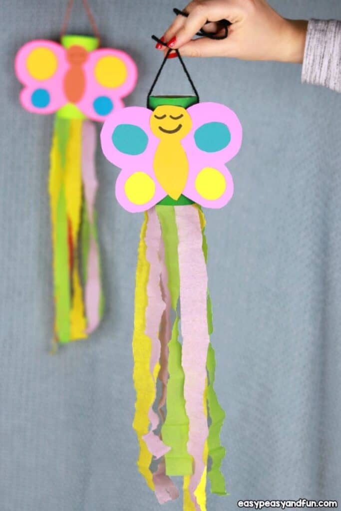 butterfly windsock with streamers