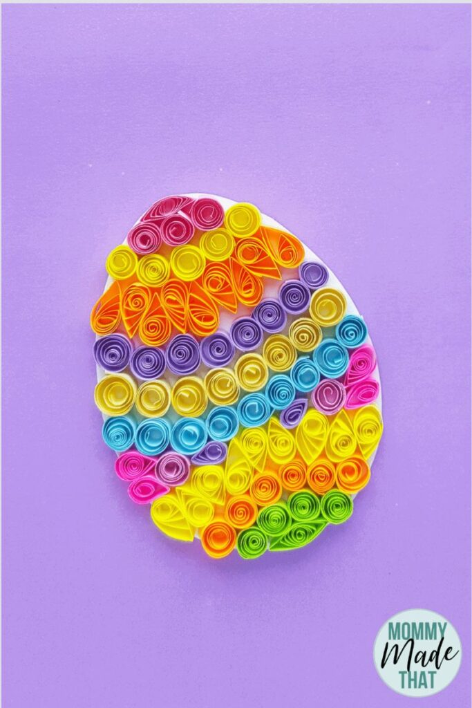 paper quilling easter egg craft