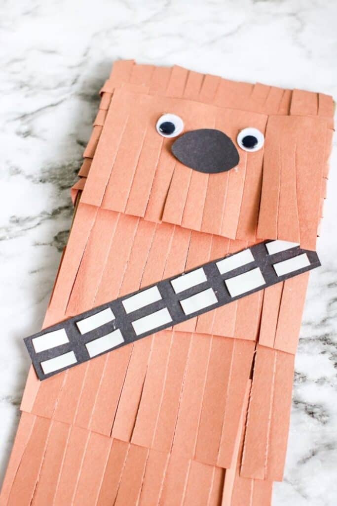 wookiee paper bag puppet