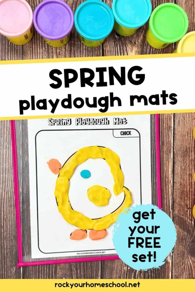 spring playdough mats