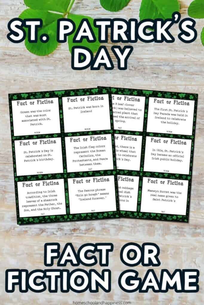 fact or fiction st. patties games