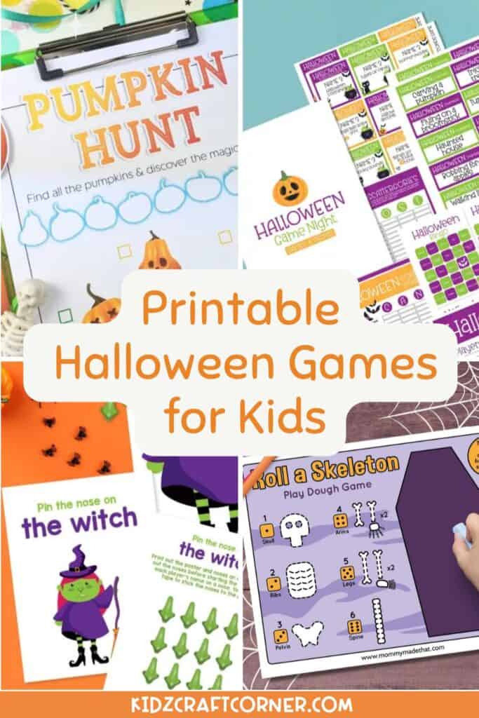 halloween printable games for kids