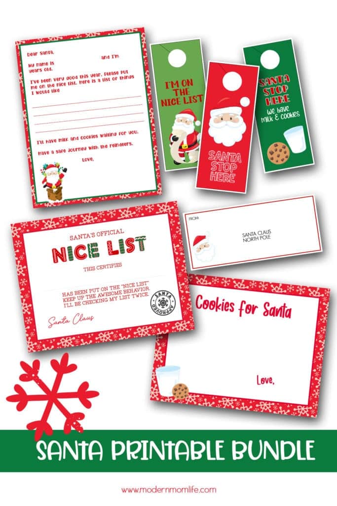 Santa Letter Printable Bundle Pin Image