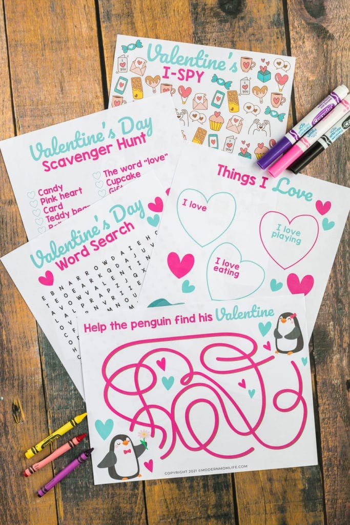 Free Valentine's Day Activity Pack for Kids