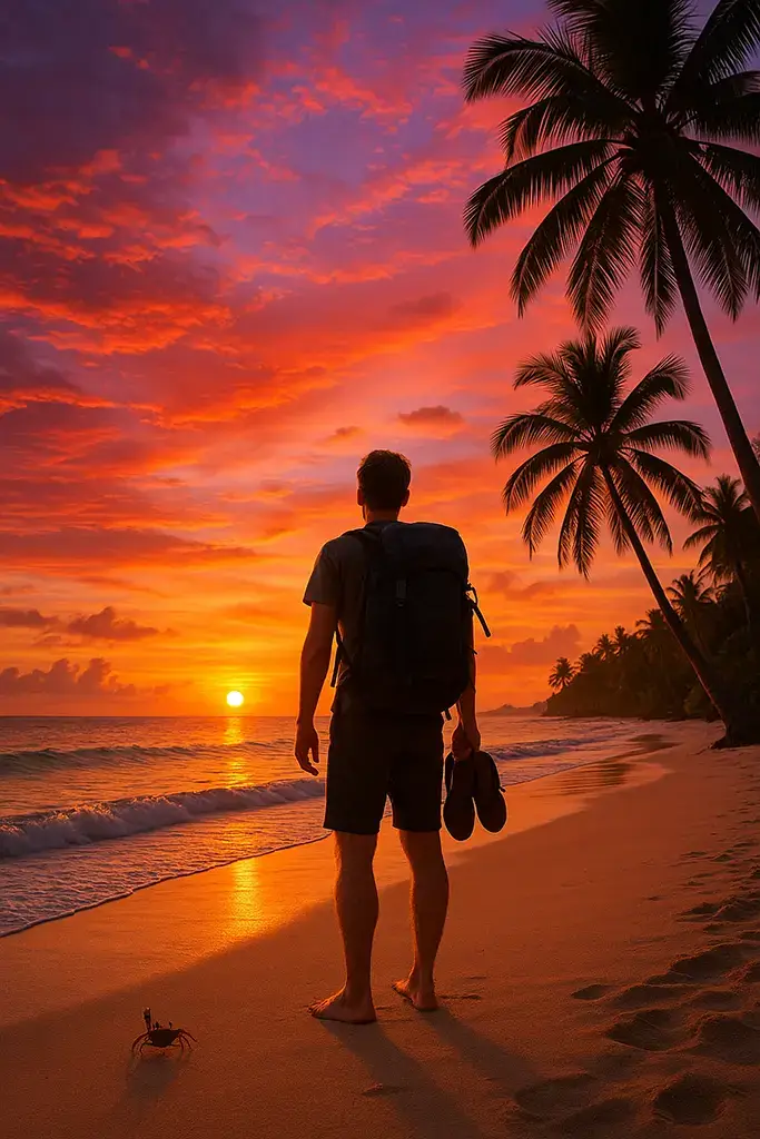 Living the dream – expat enjoying a Philippine sunset, ready for anything.