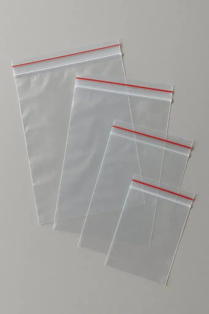 أكياس بلاستيك بسحاب