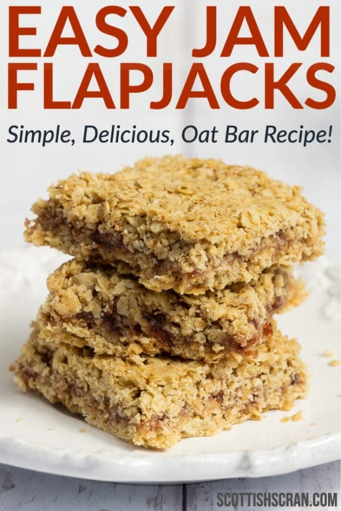 Easy Jam Flapjacks - Simple, Delicious, Oat Bar Recipe