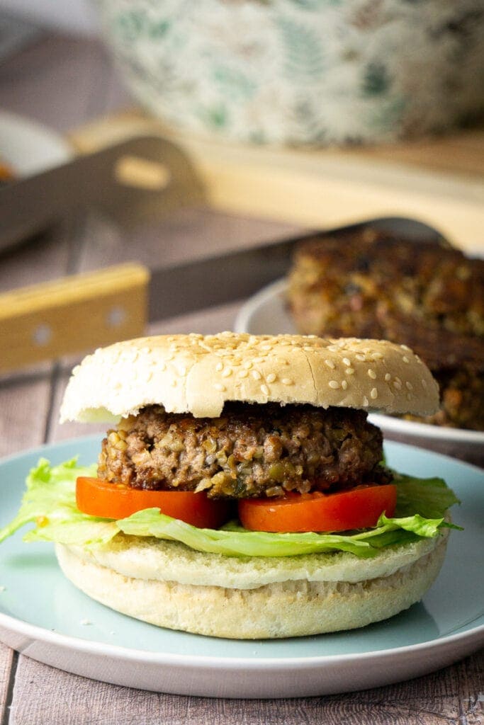 Haggs Burger on a plate