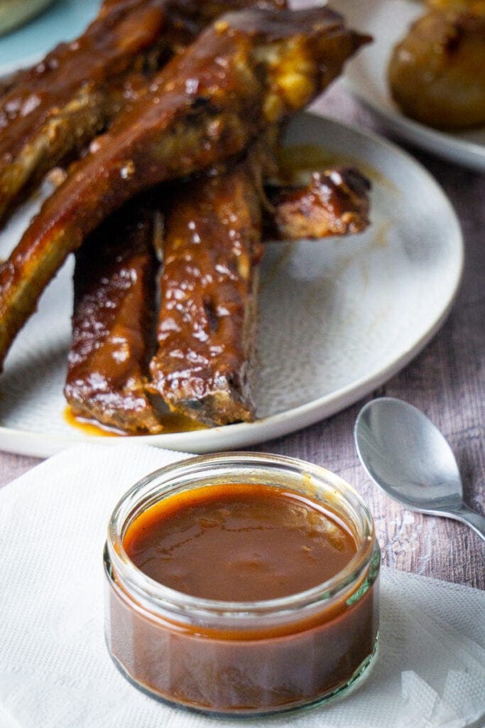 Scottish whisky BBQ Sauce Ribs