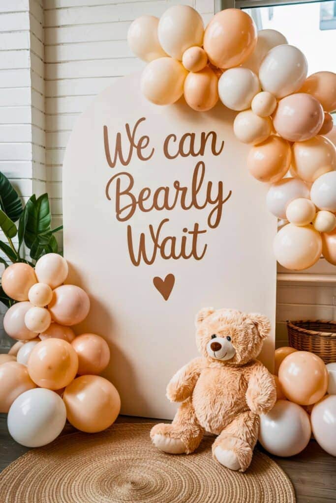 baby shower themes - we can bearly wait