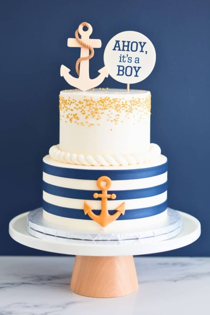 baby shower themes - nautical - ahoy its a boy