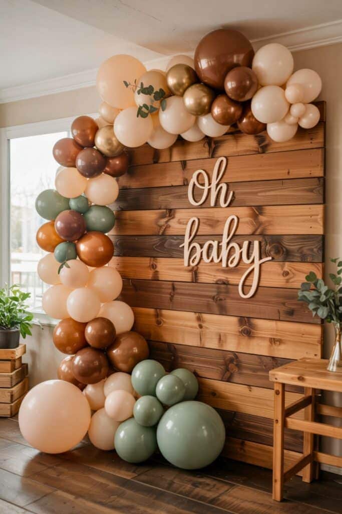 baby shower themes - cabincore