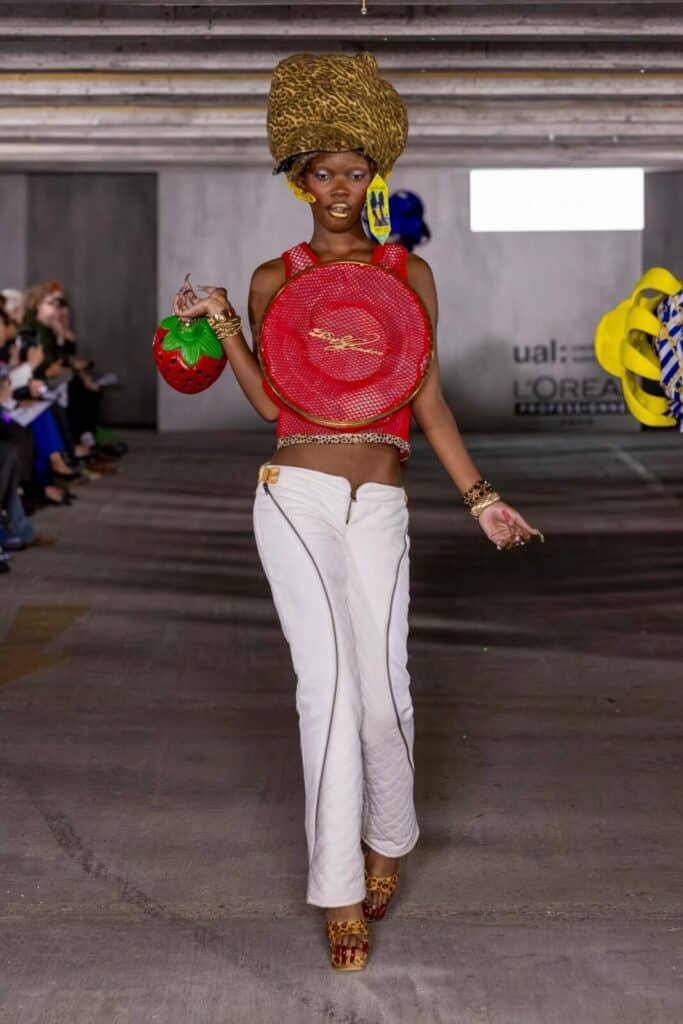 Central Saint Martins 2026 BA Fashion Show, in The Cold Magazine — look 14