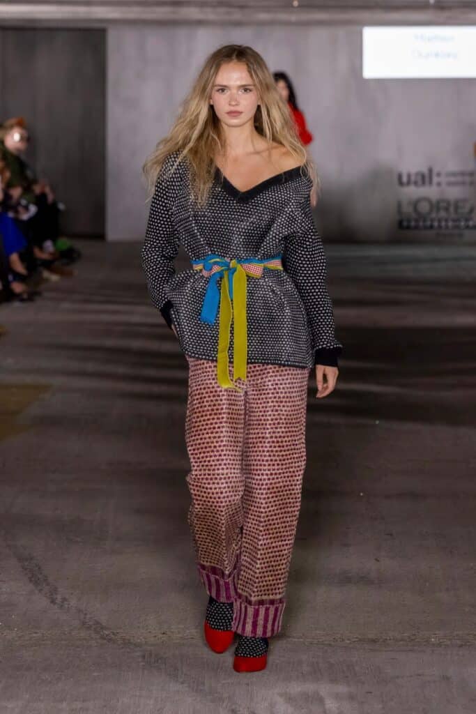 Central Saint Martins 2026 BA Fashion Show, in The Cold Magazine — look 9
