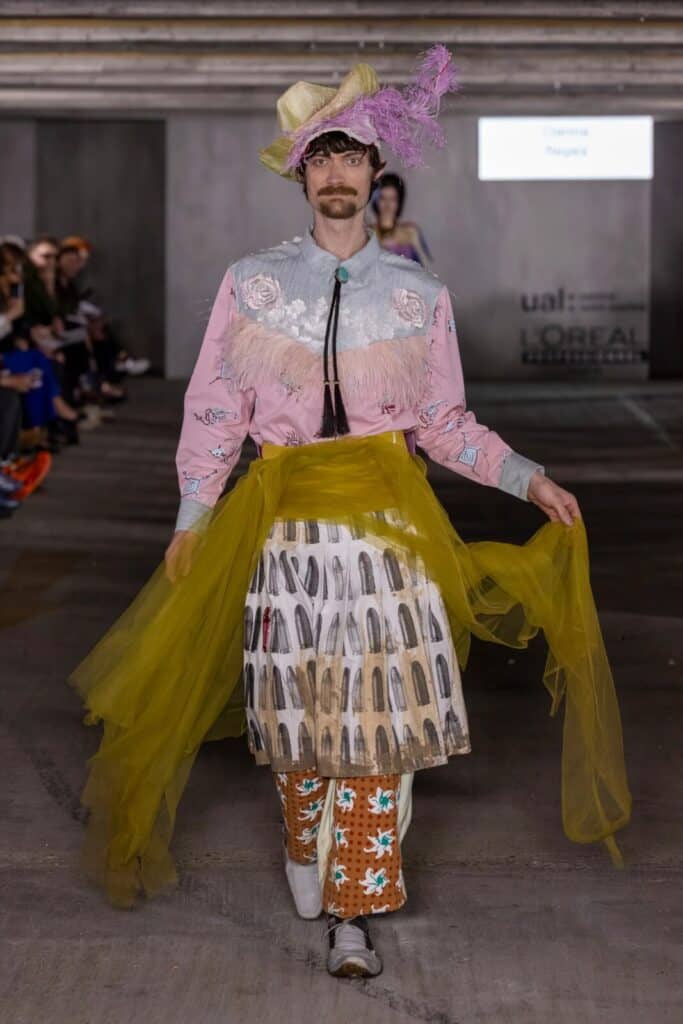 Central Saint Martins 2026 BA Fashion Show, in The Cold Magazine — look 6