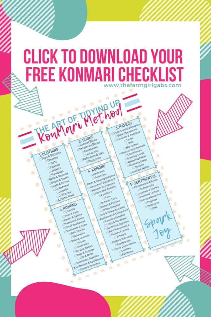 Free Printable KonMari Checklist