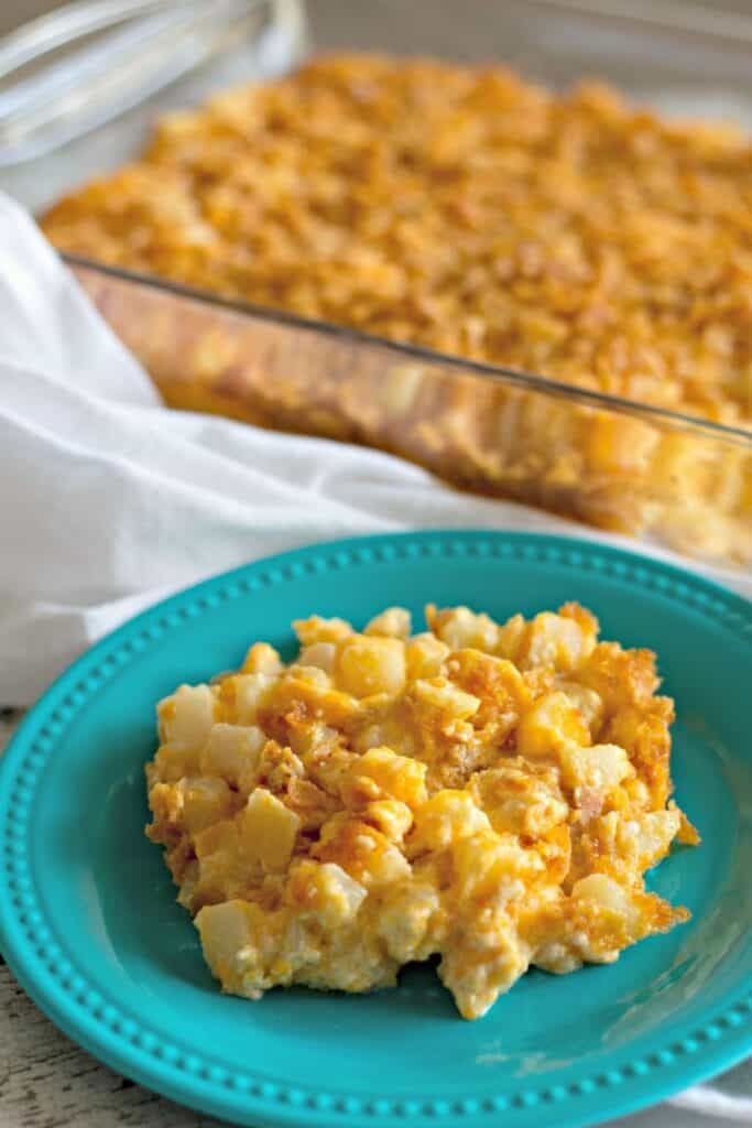 Create an easy and delicious meal for the entire family with this Easy Potato Casserole. It is a family favorite consisting of ingredients that blend perfectly together.