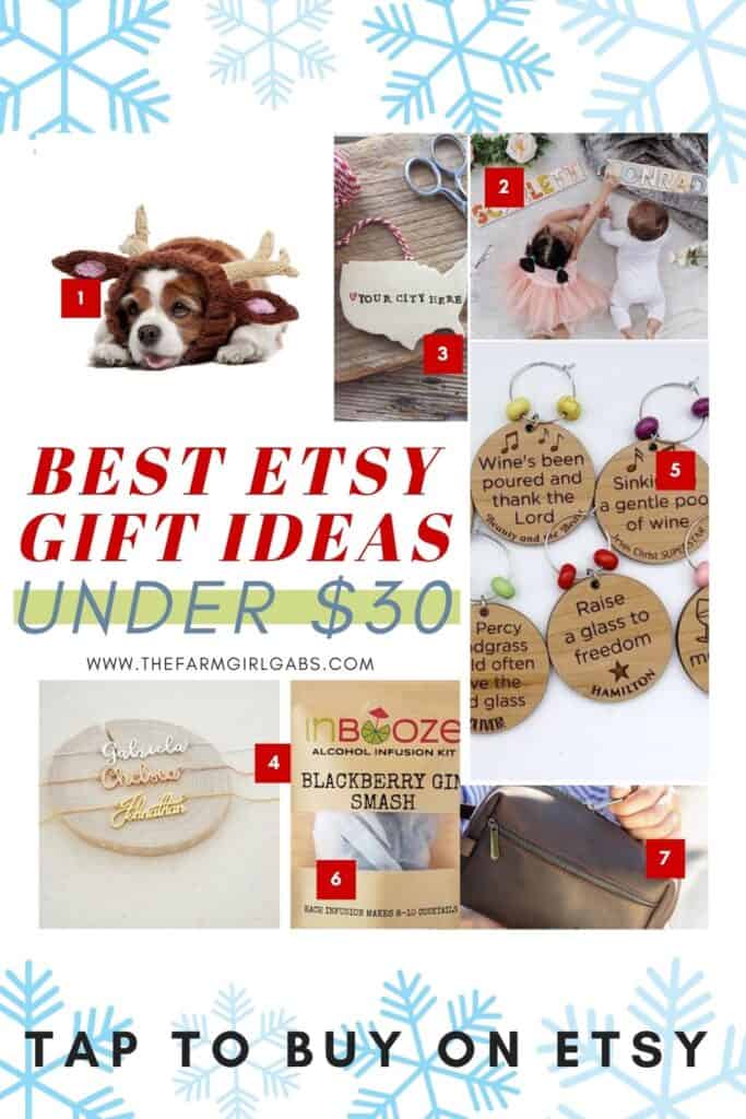 Ready for some cool Etsy gift ideas? Looking for gift ideas for the holiday season? Here Best Gift Ideas Under $30 from Etsy. These holiday gift ideas will make your Christmas shopping easier. This Etsy Shopping list has Christmas gift ideas for men, women, and children.