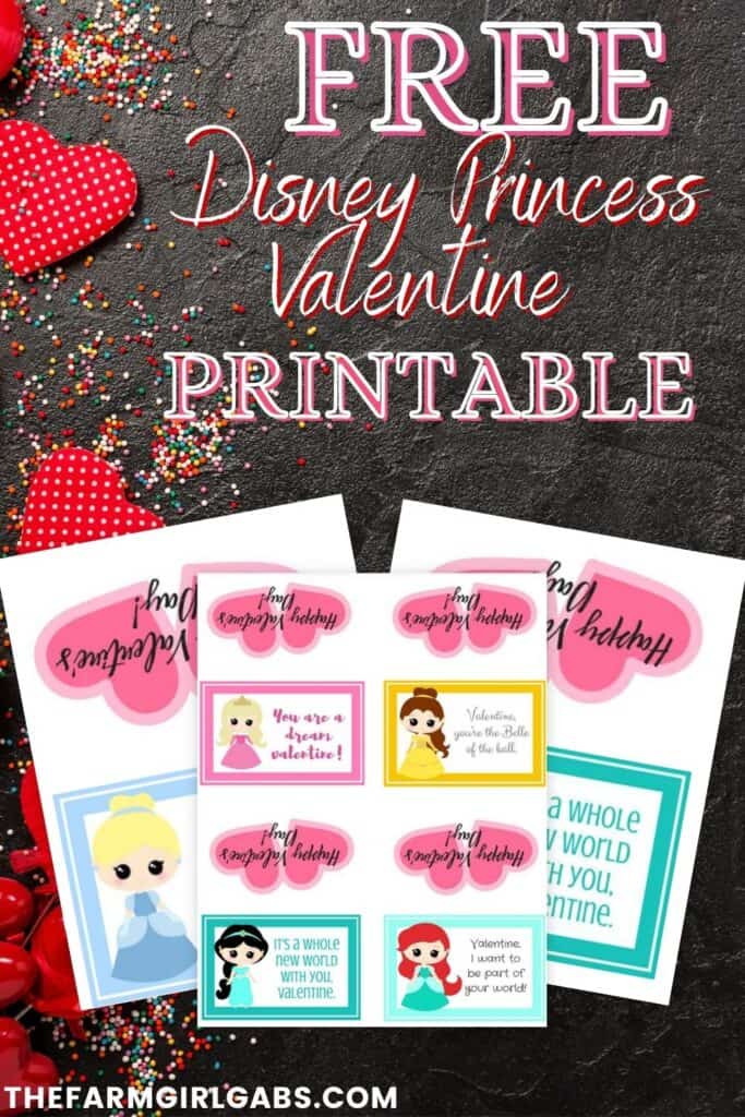 These Disney Princess Valentine Treat Bags are a fun idea for kids to hand out to their friends at school for Valentine’s Day. You can fill these with candy, crafts, or anything you want!