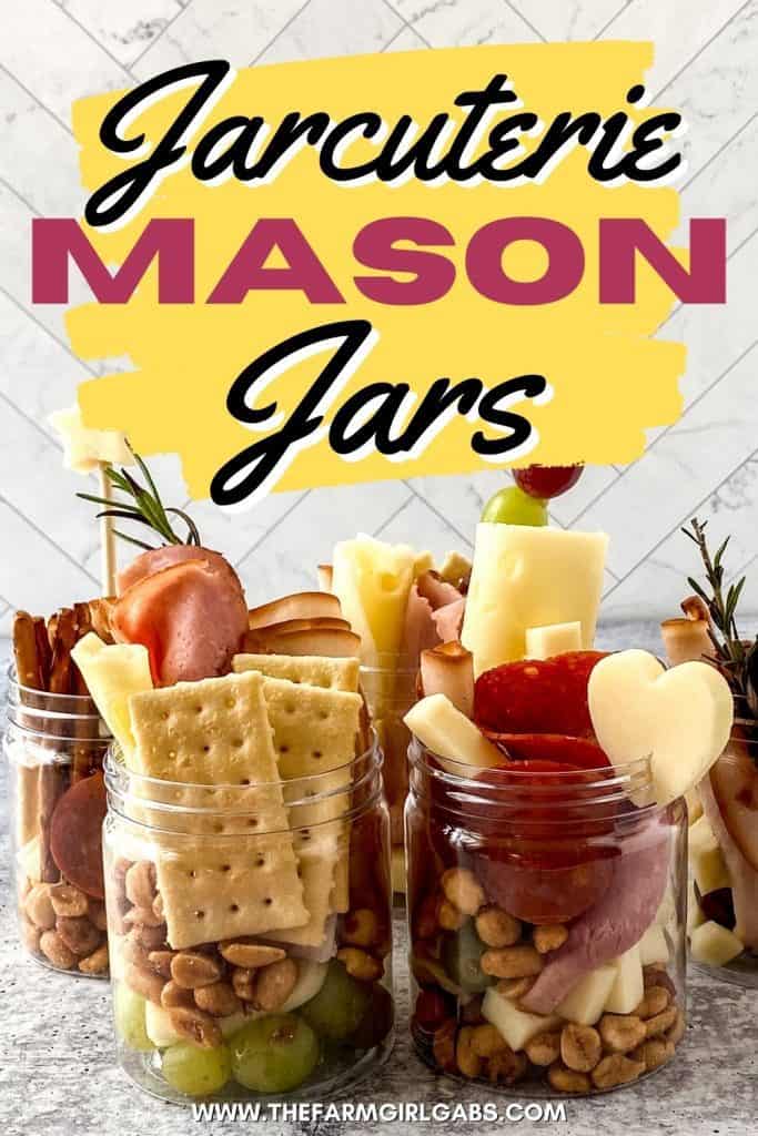 Jarcuterie Mason Jars are a fun alternative to a charcuterie board. These mason jar appetizers are individually portioned Charcuterie mason jars. They are an easy party idea to serve at your next gathering.