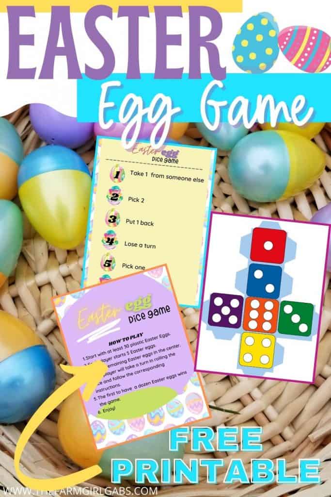 Add some fun to your Easter Celebration. Download this free printable Easter Dice Game and see who will be a winner.