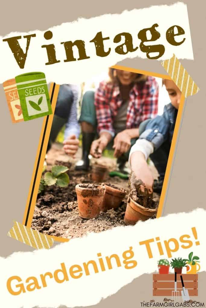 Get the most out of your garden this year with these simple vintage gardening tips from past generations. These helpful "old school" gardening tips will help you save money while feeding your family this summer.