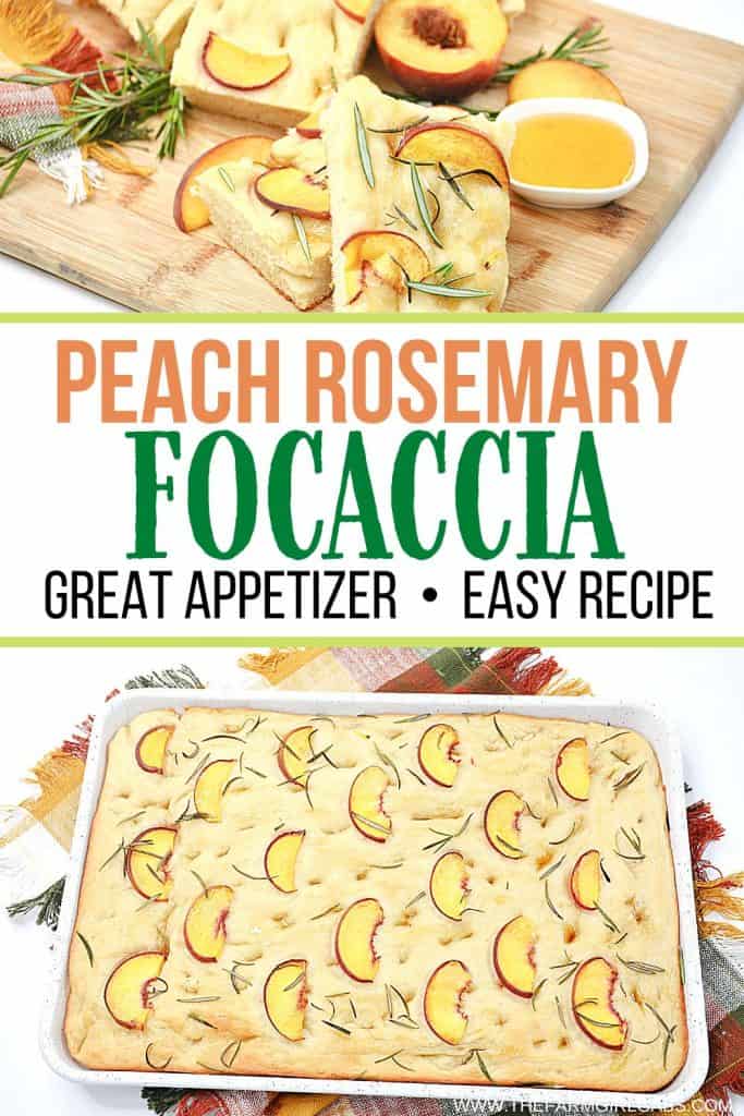 Prepare a light and refreshing treat with this delicious Peach & Rosemary Focaccia Bread. It has the perfect naturally sweet touch with peaches, making it the perfect quick snack to enjoy! Focaccia bread, the Italian-style bread. With this recipe for Peach & Rosemary Focaccia Bread, you’re combining two incredible flavors into one to make bread that has a light, sweet taste and amazing texture that keeps you coming back for more.