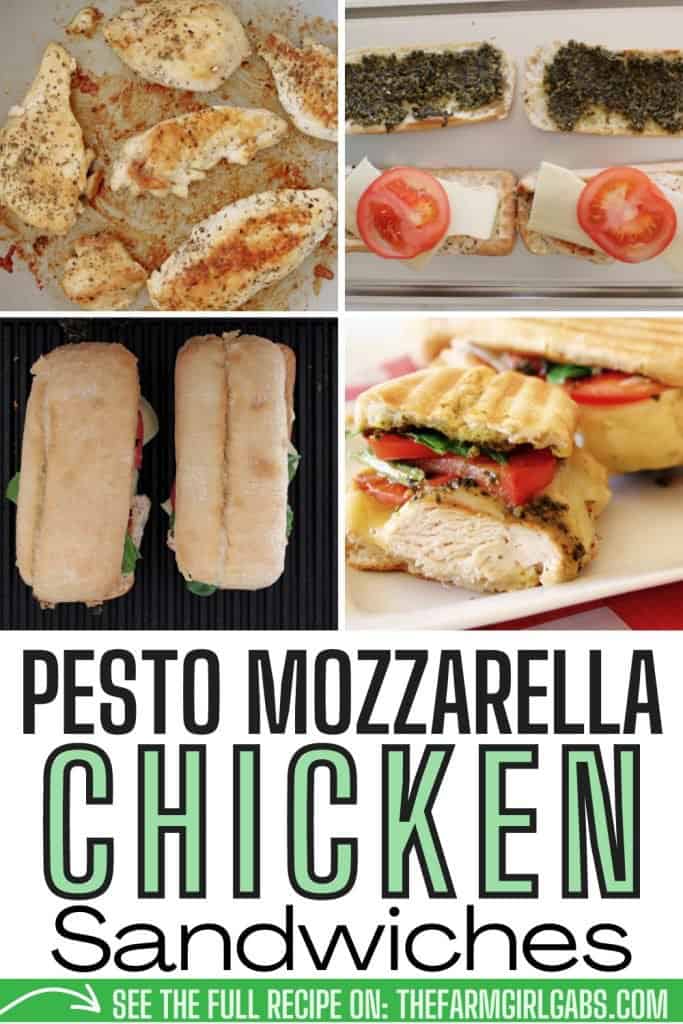 Skip the traditional ham and cheese and make a more fulfilling meal with these Pesto Chicken Sandwiches. Made with chicken, cheese, and tomatoes, you will love the taste of this flavorful sandwich.